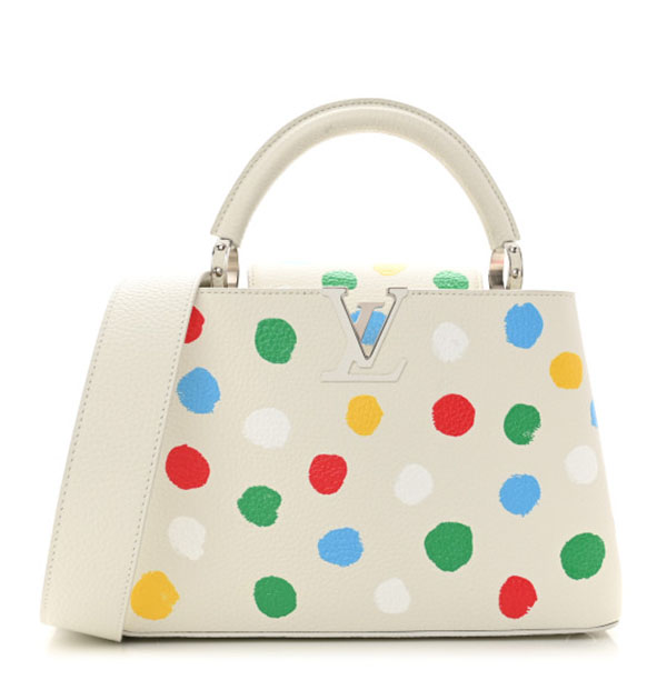 LV X YK Capucines BB White